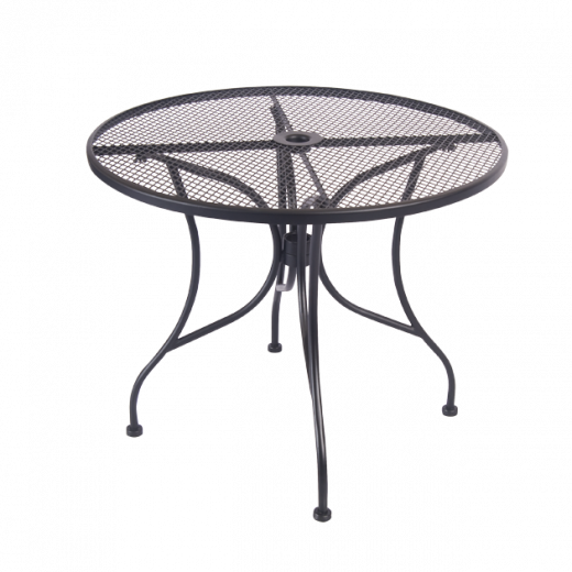 36" ROUND WROUGHT IRON TABLE