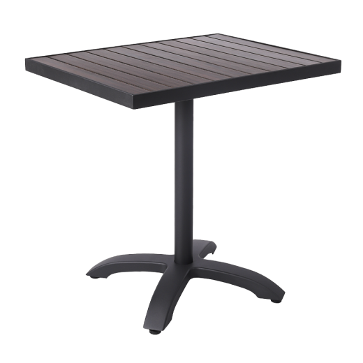 outdoor table set in aluminum