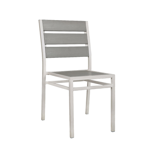 steel chair with horizontal slat